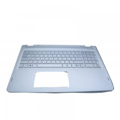 Laptop Palmrest with US Layout Backlight keyboard Silver Color For HP M6-AQ