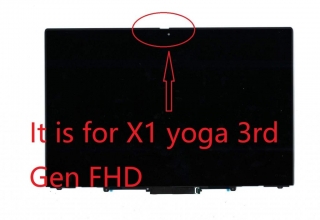 FHD Non Infra red Camera LCD Touch Screen Assembly For Lenovo 01YT242 ThinkPad X1 Yoga 3rd Generation