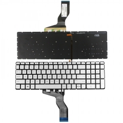 Laptop US Keyboard with Backlit replace for HP 15-ab199cy 15-ab157cl 15-ab121cy silver