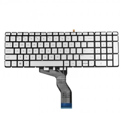 Laptop US Keyboard w/ Backlit for HP 15-ab247cl 15-ab251nr 15-ab252nr silver