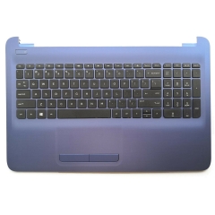 New HP 15-AY 15-BA Palmrest Top Case with Keyboard & Touchpad Blue 855026-001