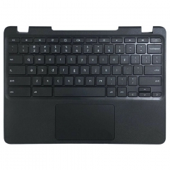 Lenovo N23 Chromebook Palmrest with US Keyboard Touchpad Assembly Black