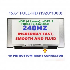 LQ156M1JW09 40 pin 240HZ Laptop LCD LED Screen Panel