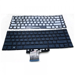 Laptop US layout keyboard With Backlight for HP 13-ap Dark Blue color