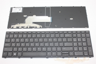 US keyboard with frame L01028-001 For HP Probook 450 G5 / 455 G5 / 470 G5 Series