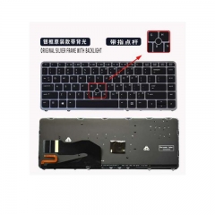 New silver frame Laptop Keyboard For Hp EliteBook 750 G2