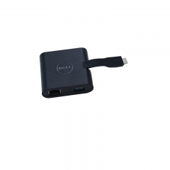 Used USB 4K Mobile Adapter For Dell DA200 USB-C to VGA Ethernet