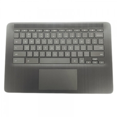 NEW For HP Chromebook 14 G6 UPPER CASE PALMREST Touchpad Keyboard L90459-001