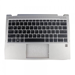 Used Palmrest Top Case With US Backlit Keyboard For HP EliteBook X360 1020 G2 937419-001 Silver Color