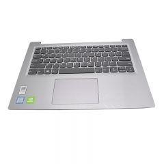 Palmrest with keyboard with touchpad For Lenovo Ideapad S145 series Silver color