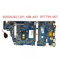 Laptop motherboard 6050A2821201-MB-A01 With SR2JC I5-6260U CPU For HP 15-AS 857794-601 857794-501 857794-001