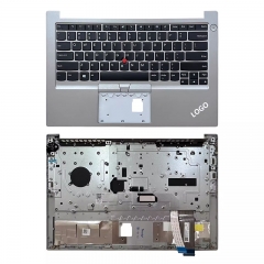 Palmrest Top Cover Case Keyboard For Lenovo Thinkpad E14 Gen 2 Gen 3 Gen 4 Silver no Backlit