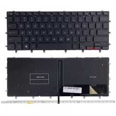 Laptop US Layout Keyboard With Backlight For Dell XPS 9560 Black Color OEM
