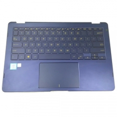 Used For ASUS UX370UA Palmrest Top Case with US keyboard Touchpad Blue Color