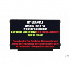 B116XAK01.1 40 Pin Wider Connection Touch Screen