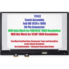 14.0 Inch FHD Touch Screen Assembly with Bezel For Asus TP412