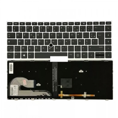 NEW Keyboard Silver French Backlit Clavier For HP EliteBook 840 G5 846 G5 840 G6