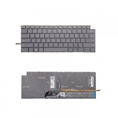 US Keyboard For Dell Inspiron 14 7420 7430 14 7415 7425 2-in-1 14 plus 16 5620 7620 P171G001 light gray