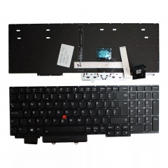 New UK Layout Backlit Replacement Keyboard for Lenovo Thinkpad E15 Gen1/R15 Gen1 Black Color