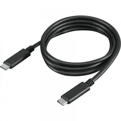 For Lenovo USB-C Data Transfer Cable, 10 Gbit/s Fast Transfer Speed, Type-C Male to Male, 1m/3.28ft, Notebook & Monitor Compatible, Black - 4X90U90619 (1 Year Warranty)