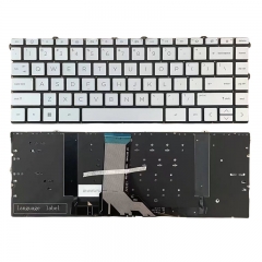 New US Language Backlight Laptop Keyboard For HP Envy 16-H TPN-C159 16-h0206TX Silver Color
