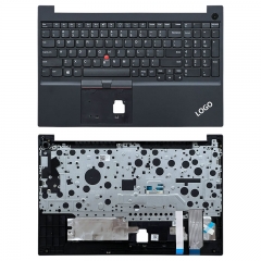 Palmrest Top Cover With FP US Keyboard For Lenovo E15 Gen 2 3 4 Black Color
