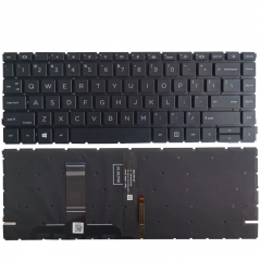 New US Layout Language Backlit Keyboard For HP Probook 445 440 G8 645 640 G8 Black Color