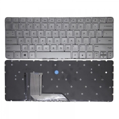US Layout Silver Backlit For HP Spectre X360 13T 13-4000 4001 13T-4000 TPN-Q157 Q213