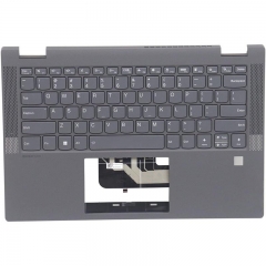 Palmrest Upper Case US Layout Keyboard For Lenovo Ideapad Flex 5-14IIL05 Flex 5-14ITL05 Black FP light