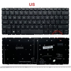 US No Backlit For HP Elite x360 830 G9 G10 G11/840 G9 G10 G11/845 G9 G10 G11 2-in-1 Balck Color