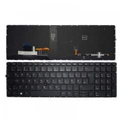 GR Palmrest Upper Case With Backlight Backlit Keyboard For HP EliteBook750 755 850 855 G7 G8 Black Color