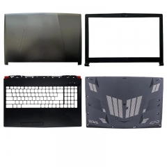 New LCD Back Cover Lid Case Rear Cover Bezel Palmrest Upper Case Bottom Case Base Cover For MSI GL63 GP63VR MS-16P5 MS-16P6 P7 P8 Black Color