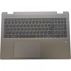 Replacement Laptop Upper Case Palmrest Backlit Keyboard Touchpad Assembly Part For Lenovo Yoga 7 16IAH7 5CB1J03930 AM2E5000P10 Arctic Grey